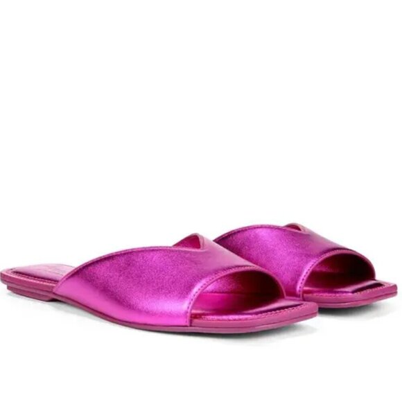 27 EDIT NATURALIZER Zelda Faux Leather Slide Sandal In Orchid Glow - Picture 1 of 5